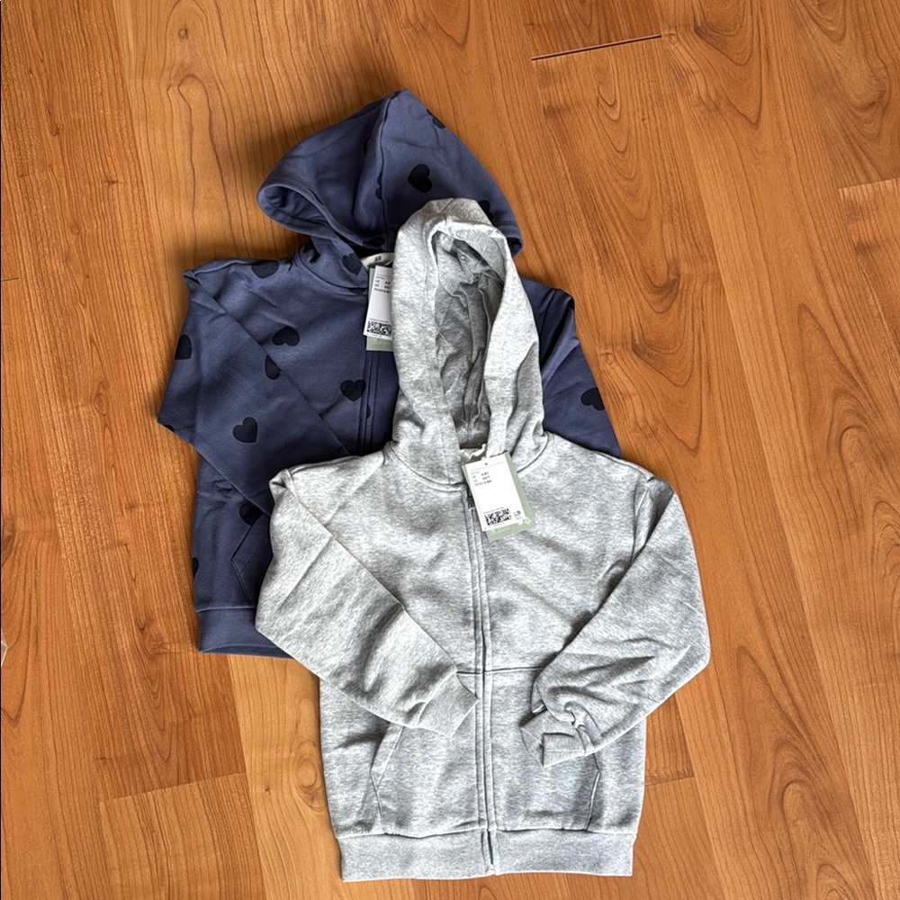 NWT lot of 2 H&M Zip up Hoodie